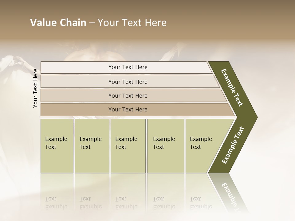 Windblown Cleavage Sophisticated PowerPoint Template