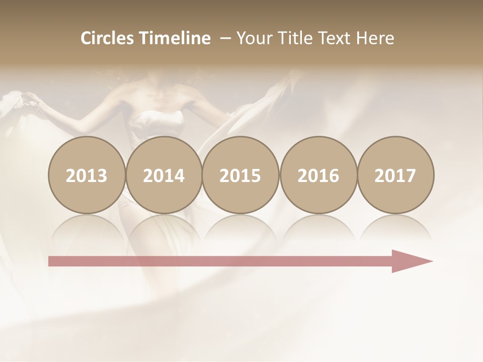 Windblown Cleavage Sophisticated PowerPoint Template