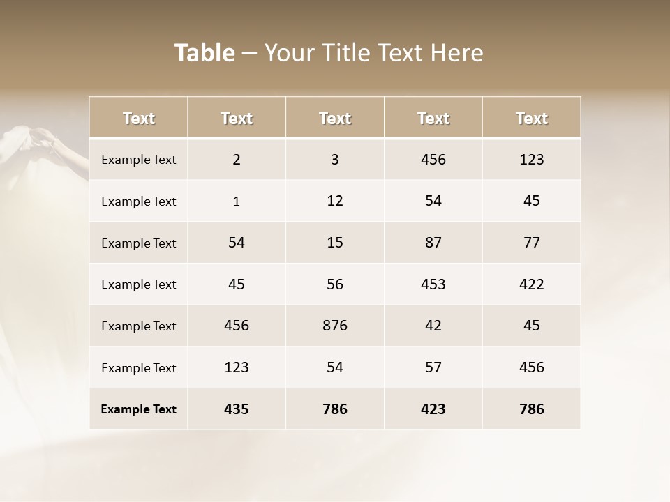 Windblown Cleavage Sophisticated PowerPoint Template
