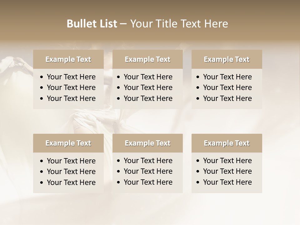 Windblown Cleavage Sophisticated PowerPoint Template