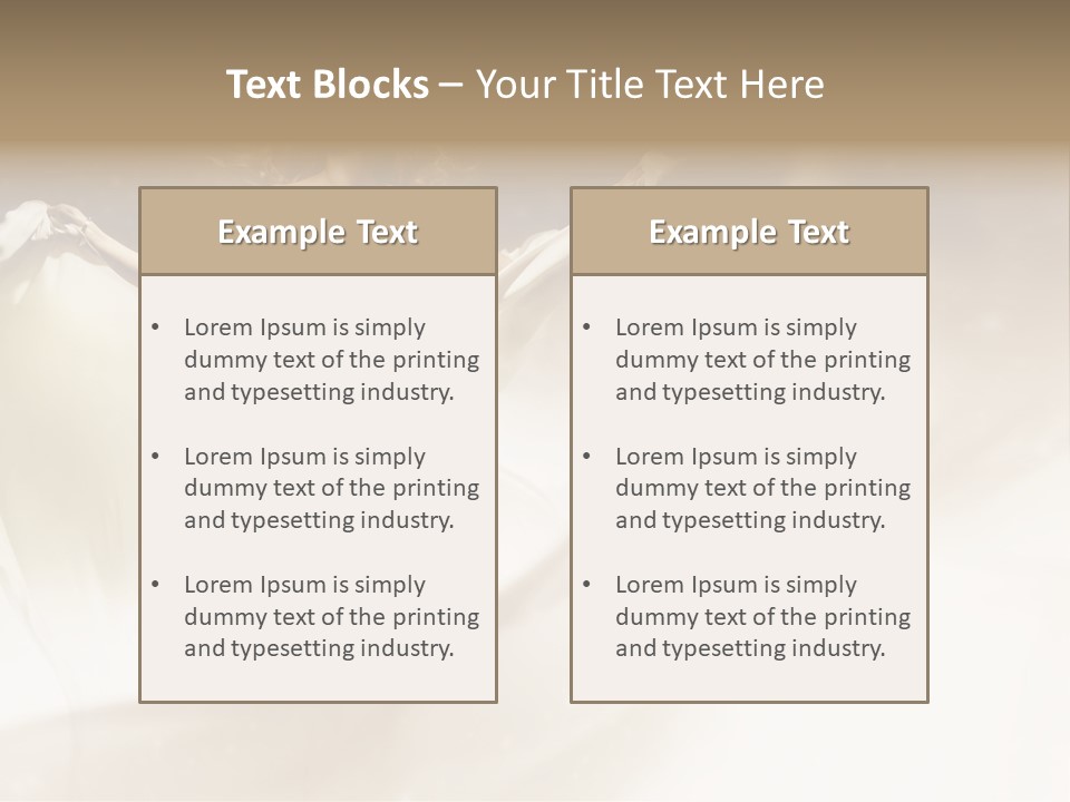 Windblown Cleavage Sophisticated PowerPoint Template