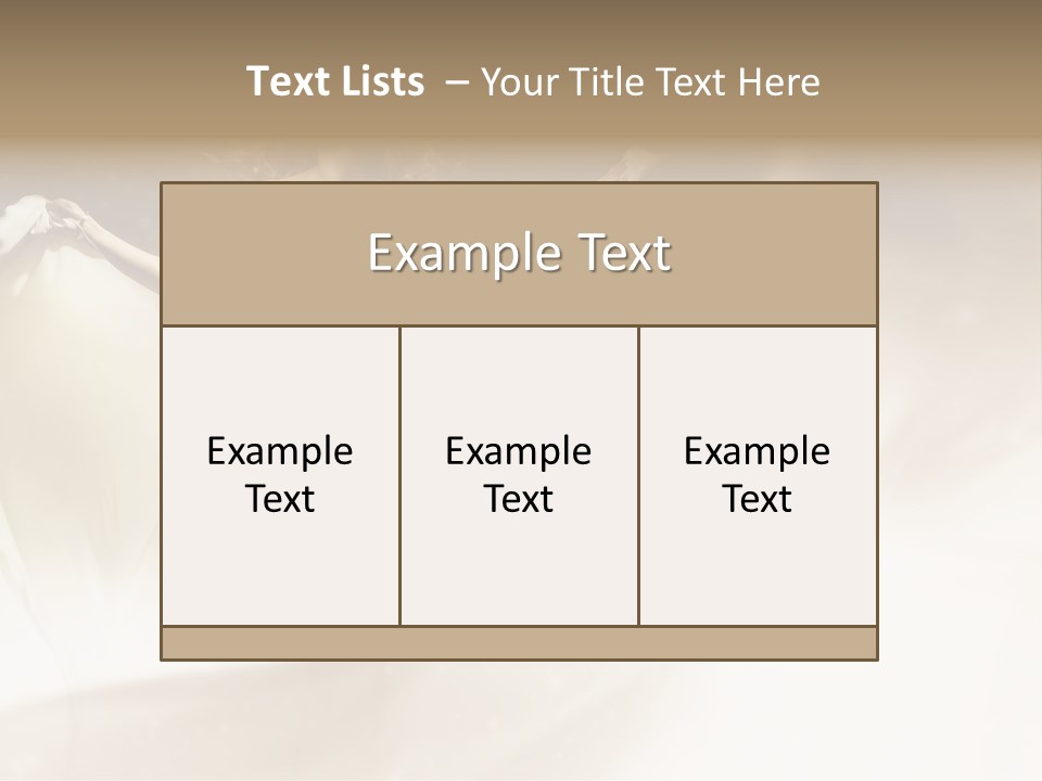Windblown Cleavage Sophisticated PowerPoint Template