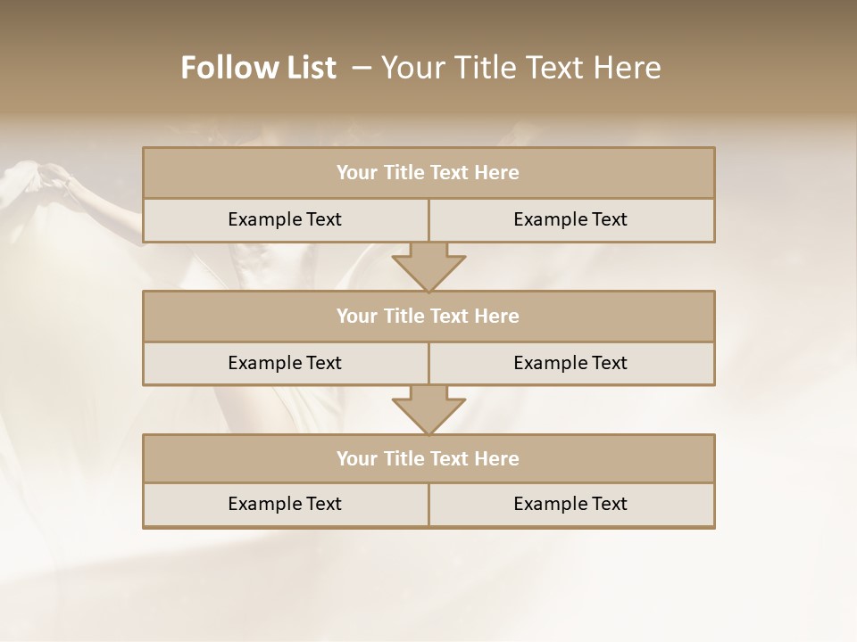 Windblown Cleavage Sophisticated PowerPoint Template