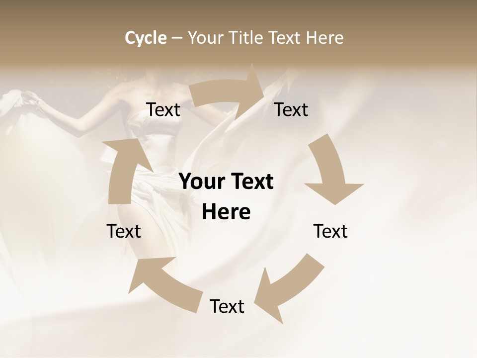 Windblown Cleavage Sophisticated PowerPoint Template
