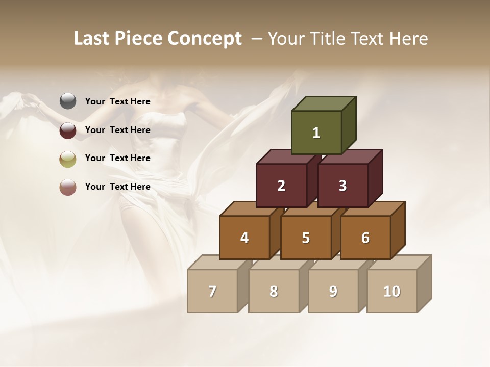 Windblown Cleavage Sophisticated PowerPoint Template