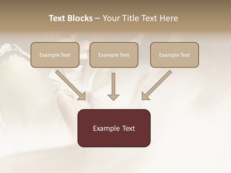 Windblown Cleavage Sophisticated PowerPoint Template