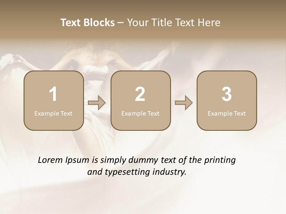 Windblown Cleavage Sophisticated PowerPoint Template