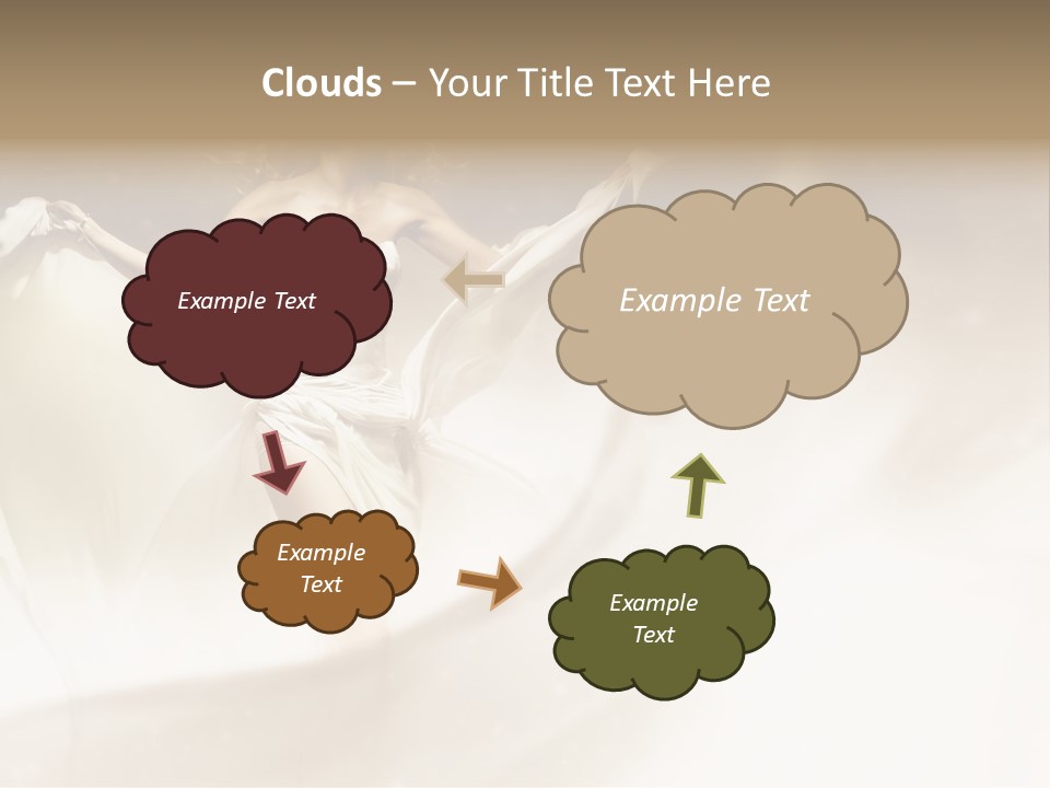 Windblown Cleavage Sophisticated PowerPoint Template