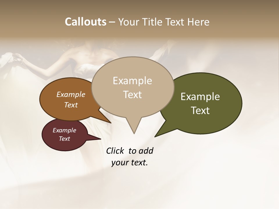 Windblown Cleavage Sophisticated PowerPoint Template