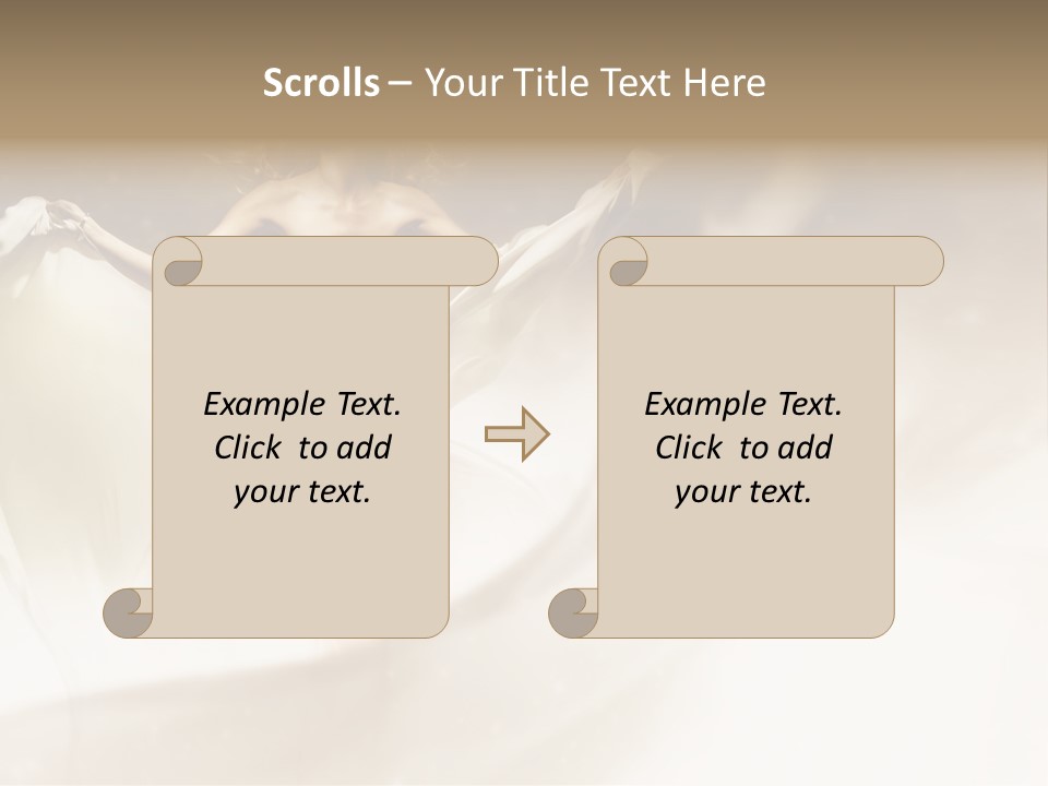 Windblown Cleavage Sophisticated PowerPoint Template