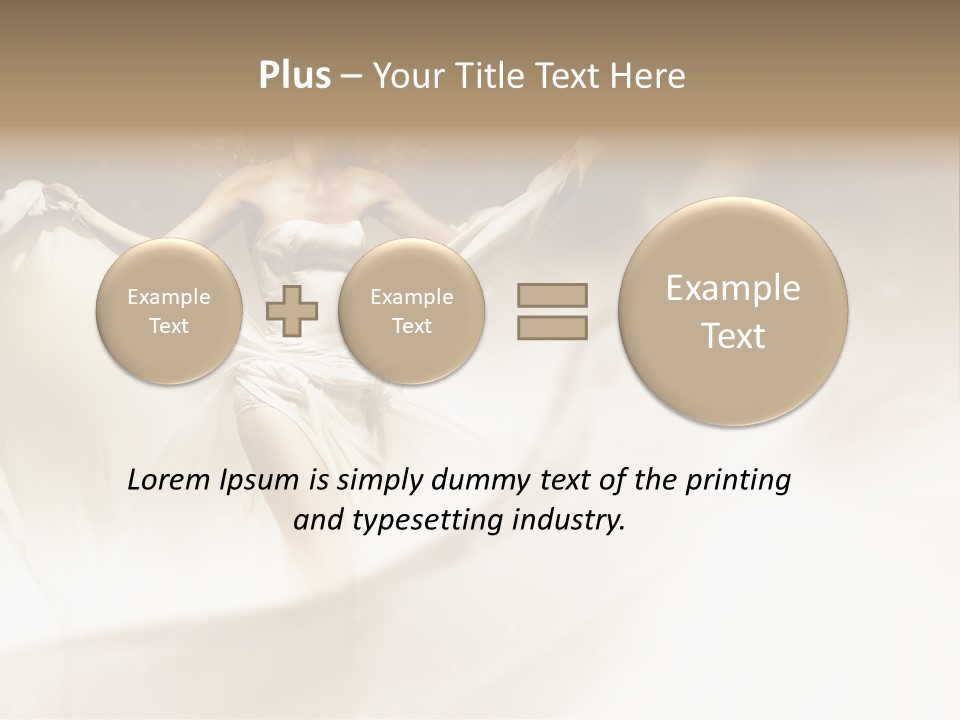 Windblown Cleavage Sophisticated PowerPoint Template