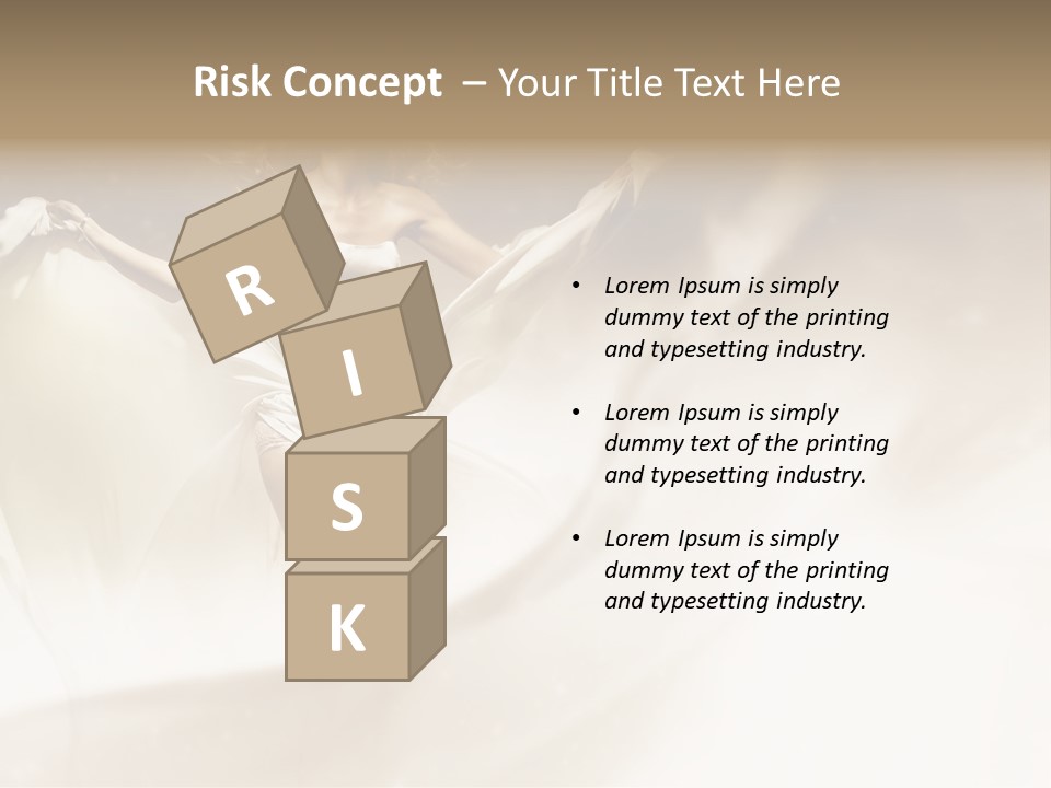 Windblown Cleavage Sophisticated PowerPoint Template