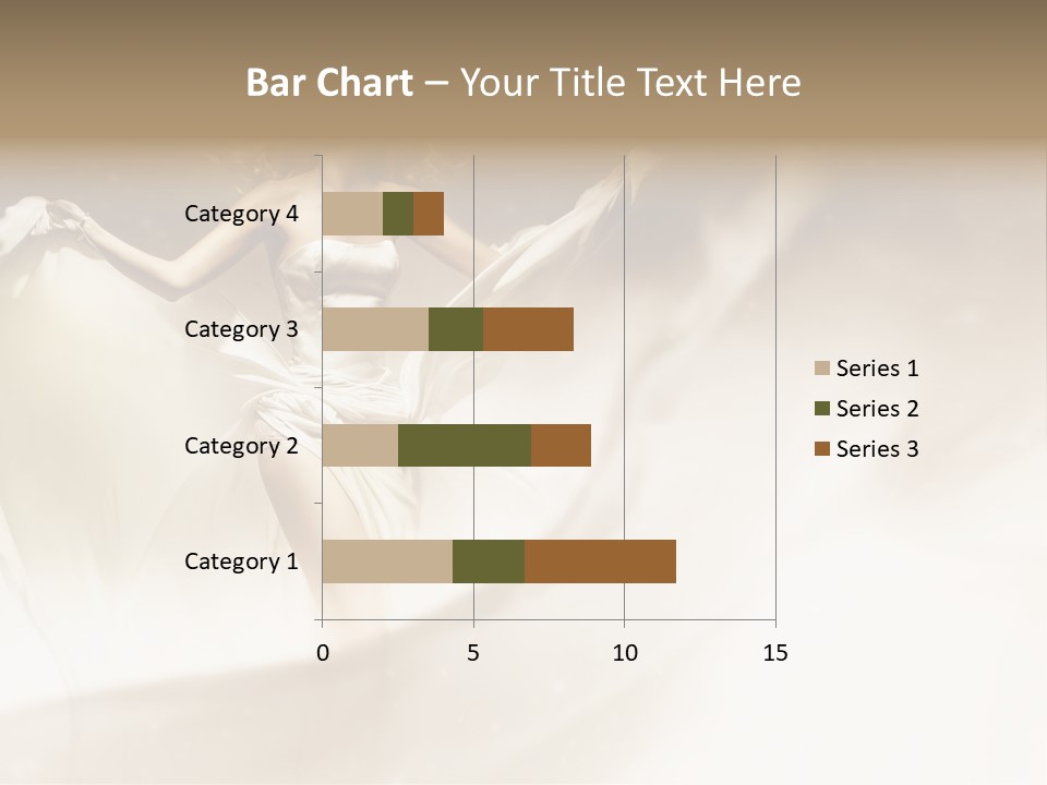 Windblown Cleavage Sophisticated PowerPoint Template
