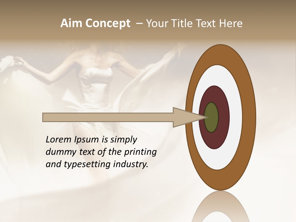 Windblown Cleavage Sophisticated PowerPoint Template