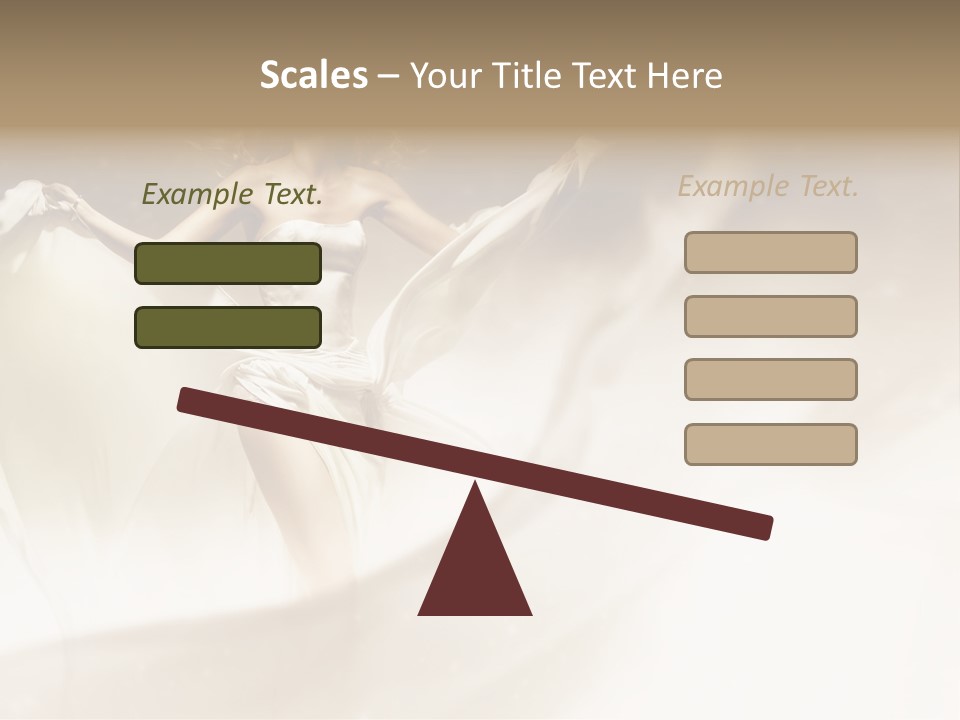 Windblown Cleavage Sophisticated PowerPoint Template