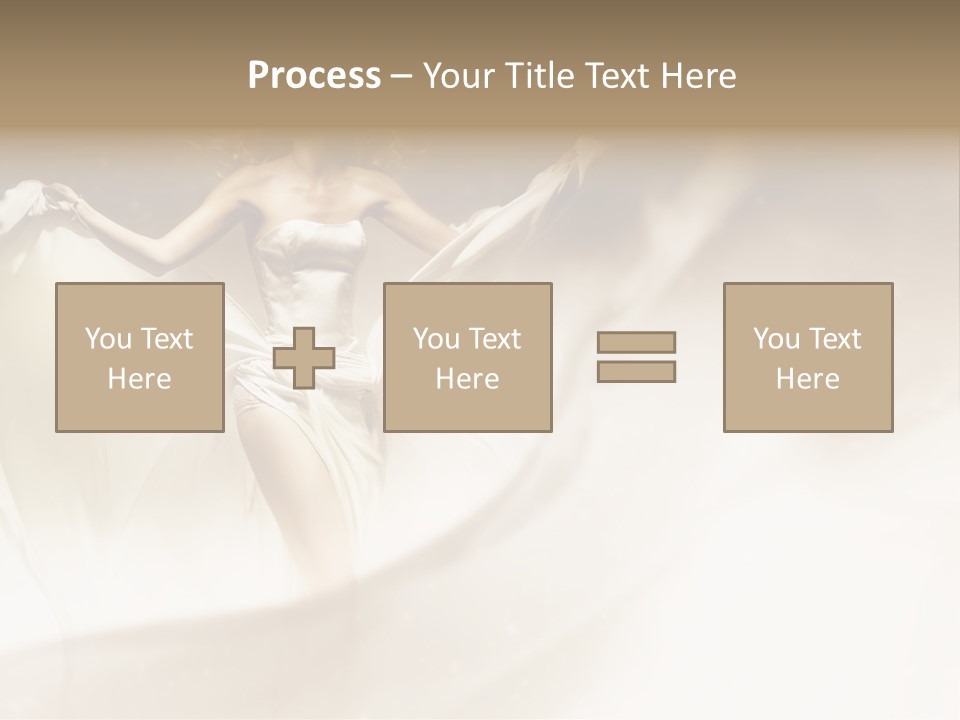 Windblown Cleavage Sophisticated PowerPoint Template