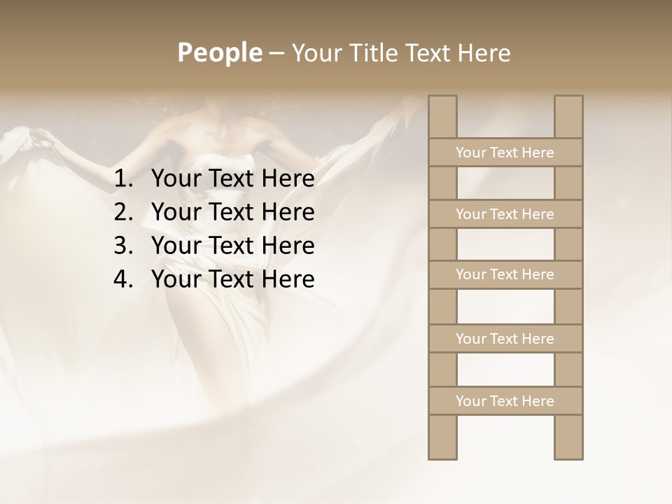 Windblown Cleavage Sophisticated PowerPoint Template