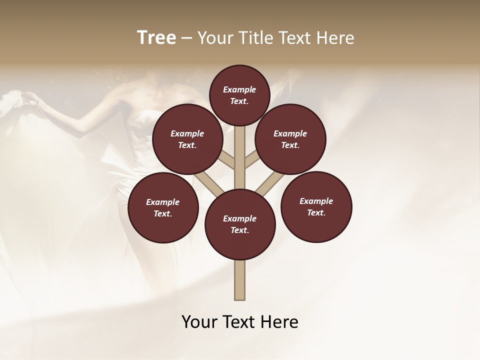 Windblown Cleavage Sophisticated PowerPoint Template