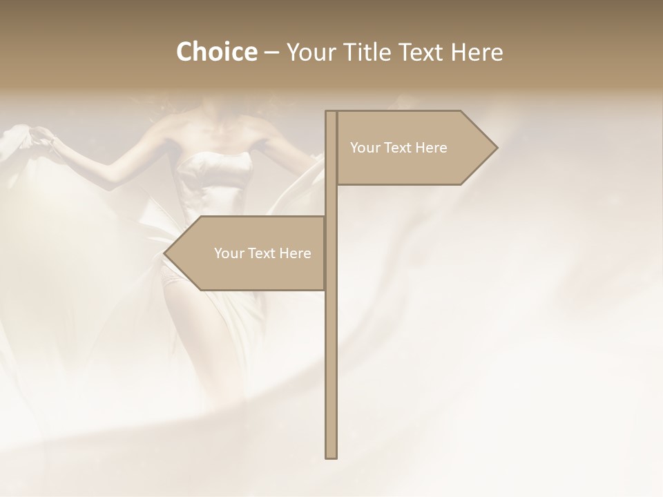 Windblown Cleavage Sophisticated PowerPoint Template