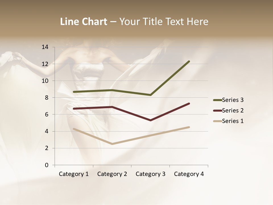 Windblown Cleavage Sophisticated PowerPoint Template