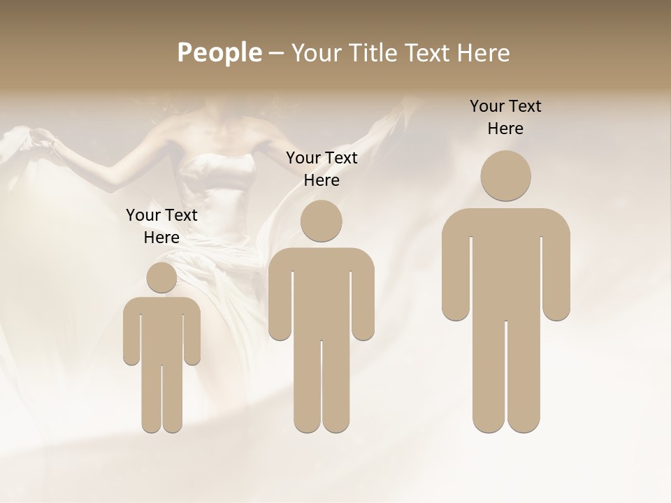 Windblown Cleavage Sophisticated PowerPoint Template