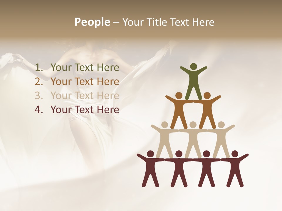 Windblown Cleavage Sophisticated PowerPoint Template