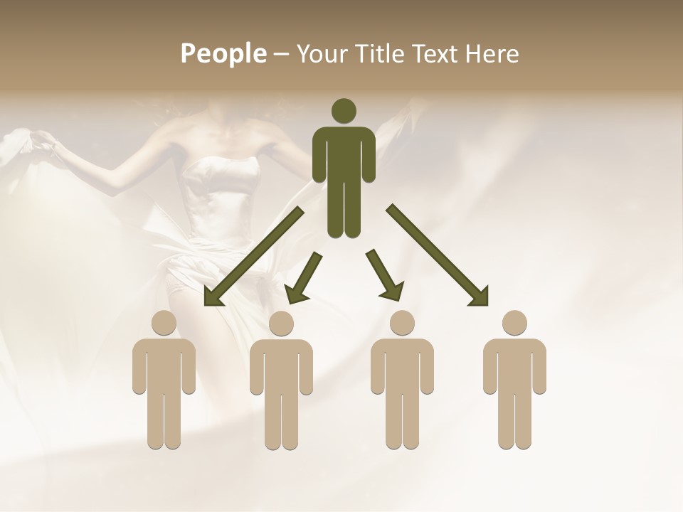 Windblown Cleavage Sophisticated PowerPoint Template