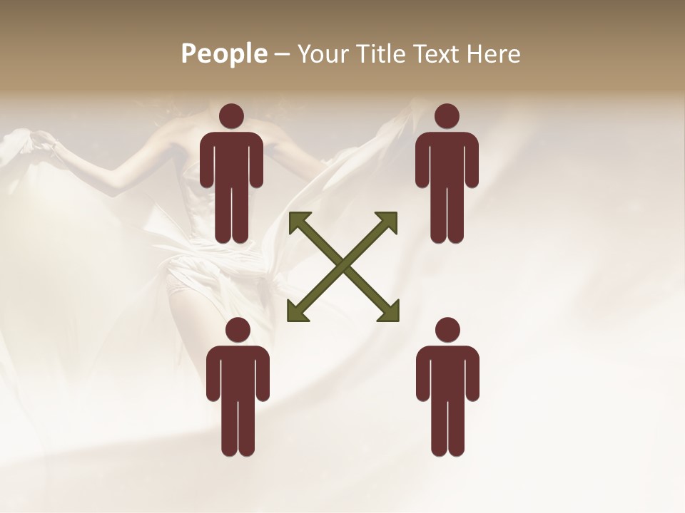 Windblown Cleavage Sophisticated PowerPoint Template