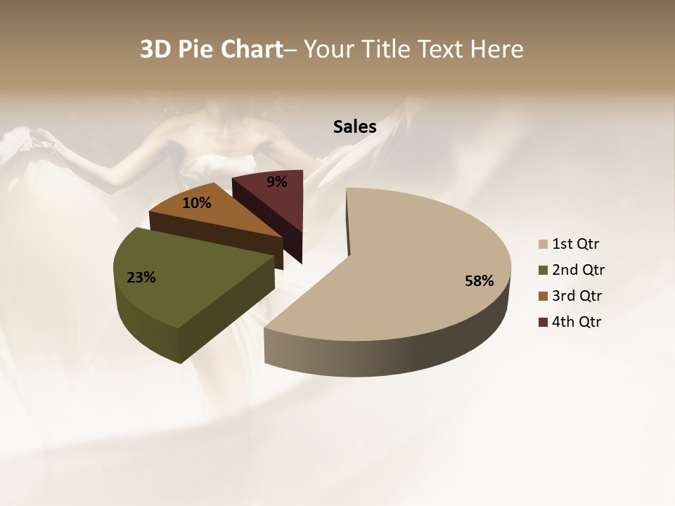 Windblown Cleavage Sophisticated PowerPoint Template