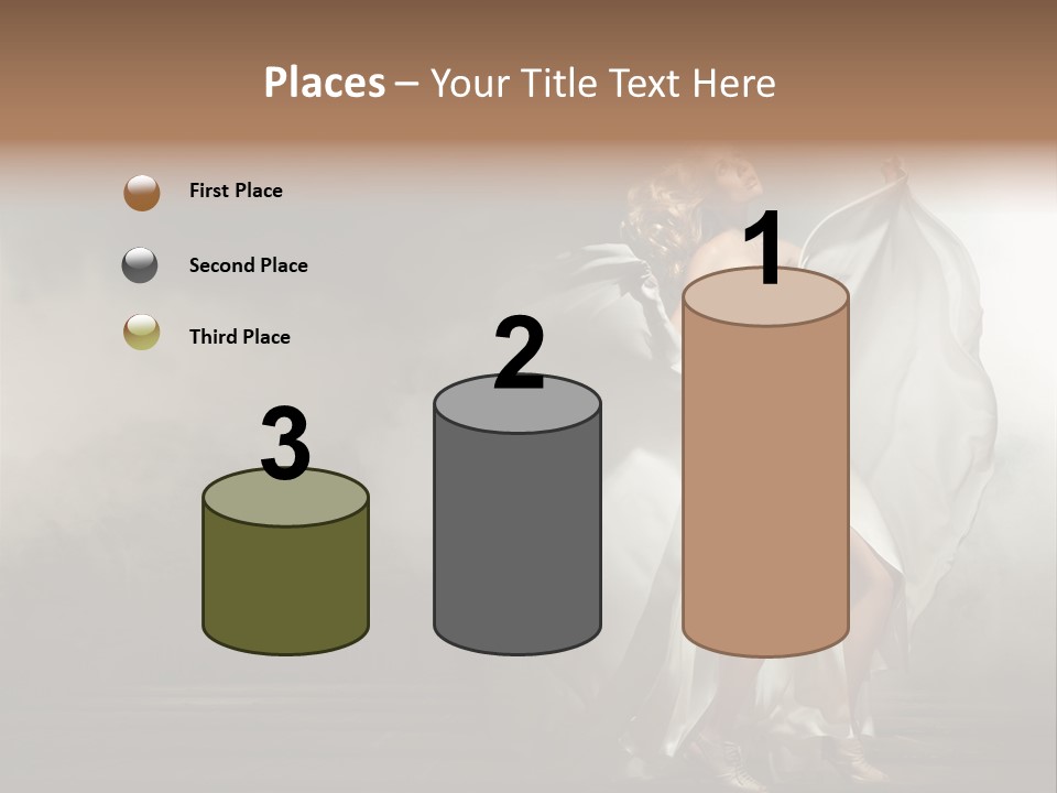 Seated Wedding Trendy PowerPoint Template