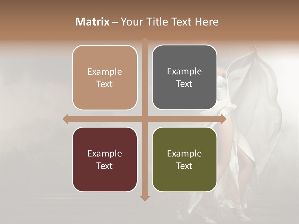 Seated Wedding Trendy PowerPoint Template