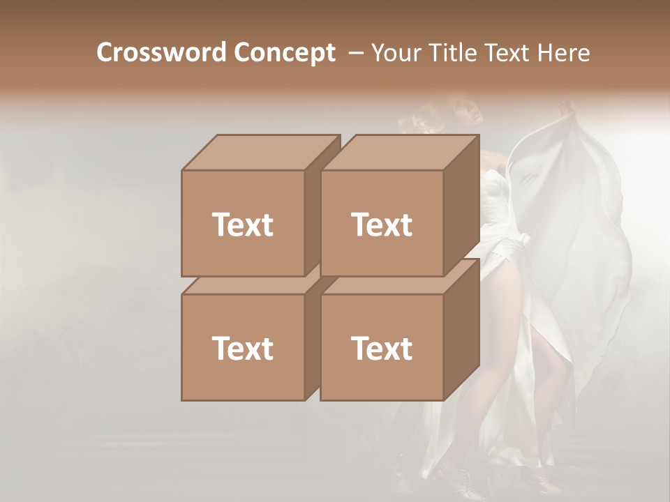 Seated Wedding Trendy PowerPoint Template