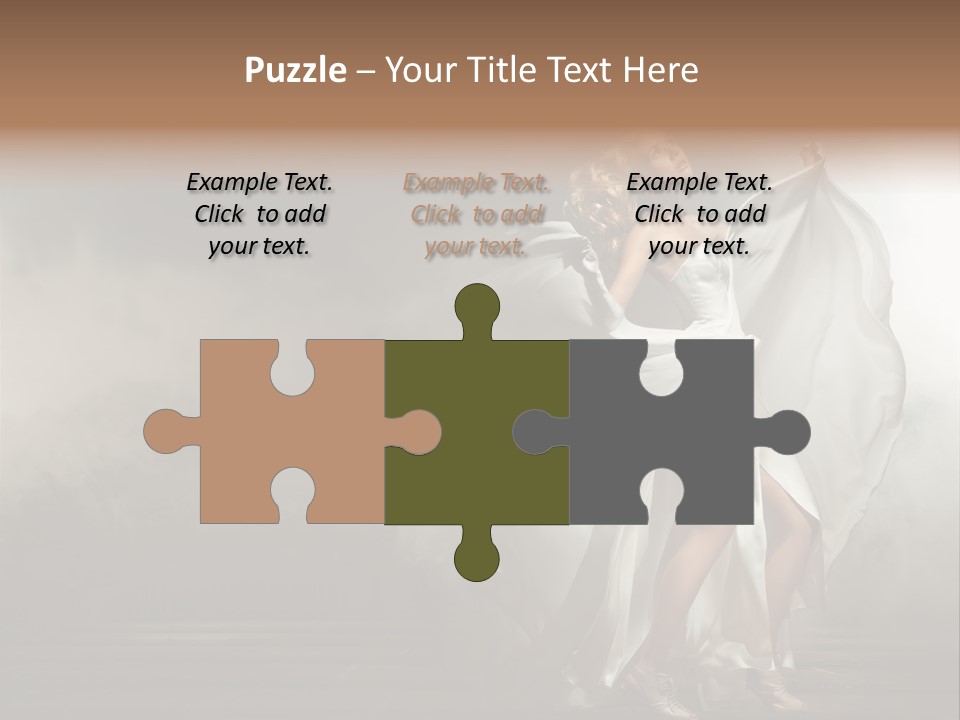 Seated Wedding Trendy PowerPoint Template