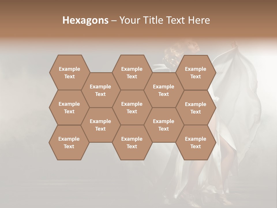 Seated Wedding Trendy PowerPoint Template