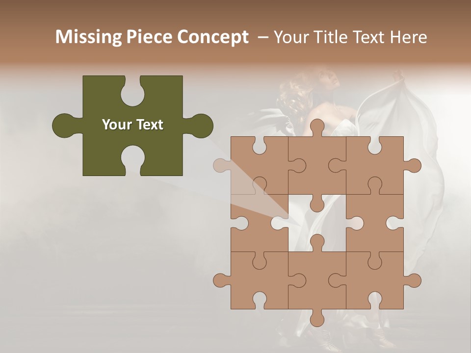 Seated Wedding Trendy PowerPoint Template