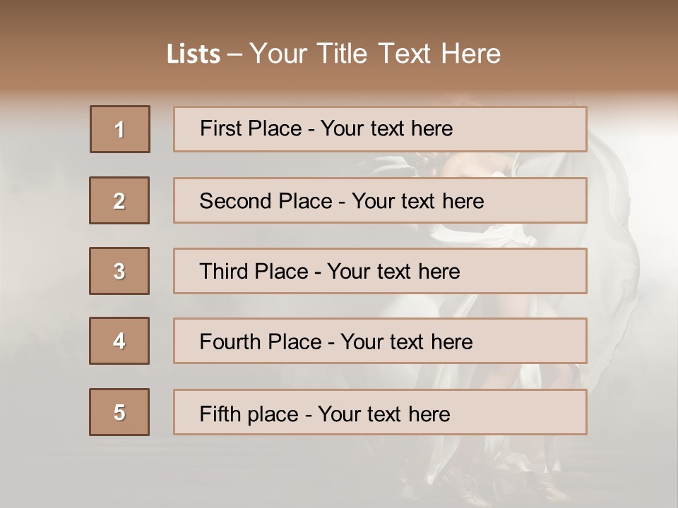 Seated Wedding Trendy PowerPoint Template