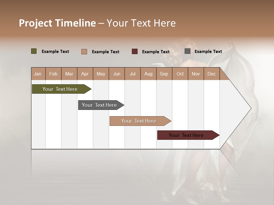 Seated Wedding Trendy PowerPoint Template