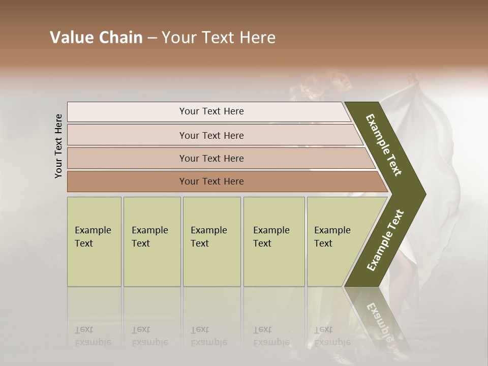 Seated Wedding Trendy PowerPoint Template