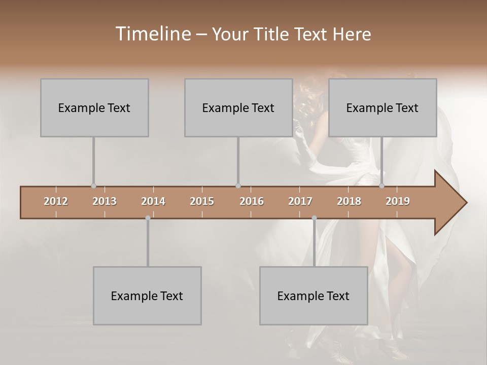 Seated Wedding Trendy PowerPoint Template