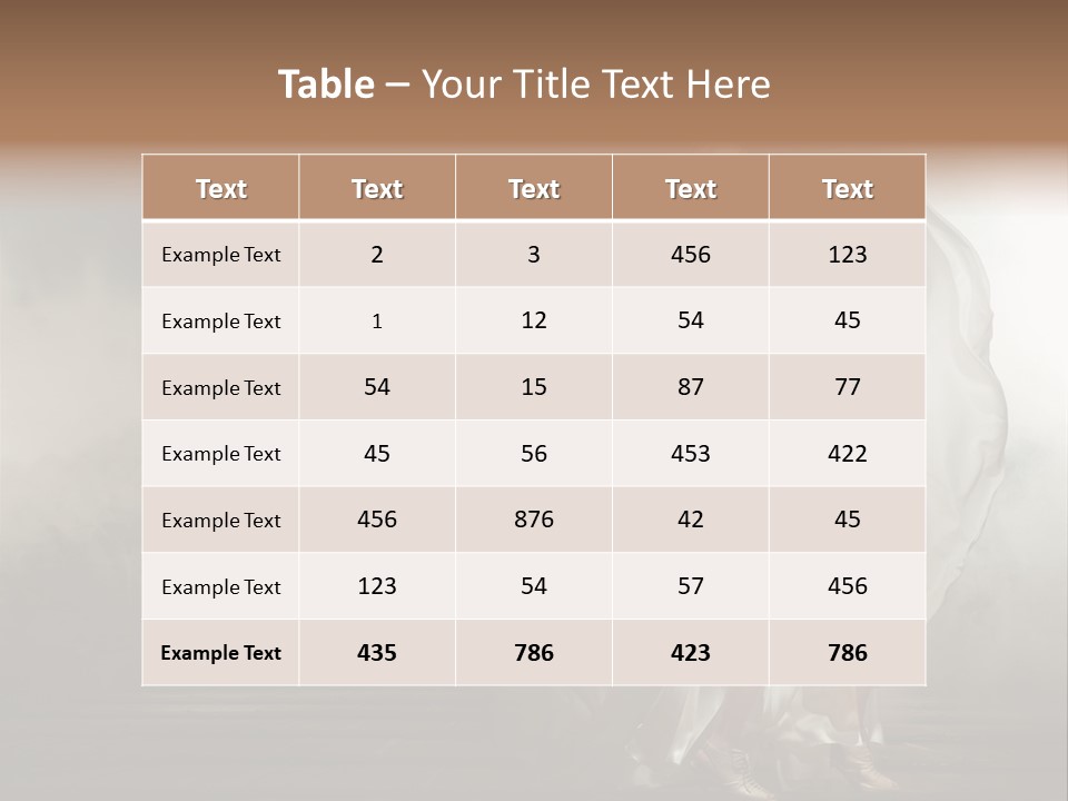 Seated Wedding Trendy PowerPoint Template