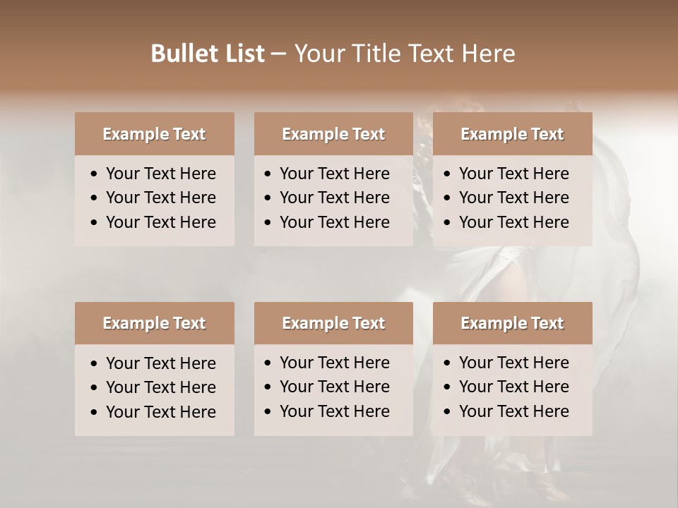 Seated Wedding Trendy PowerPoint Template