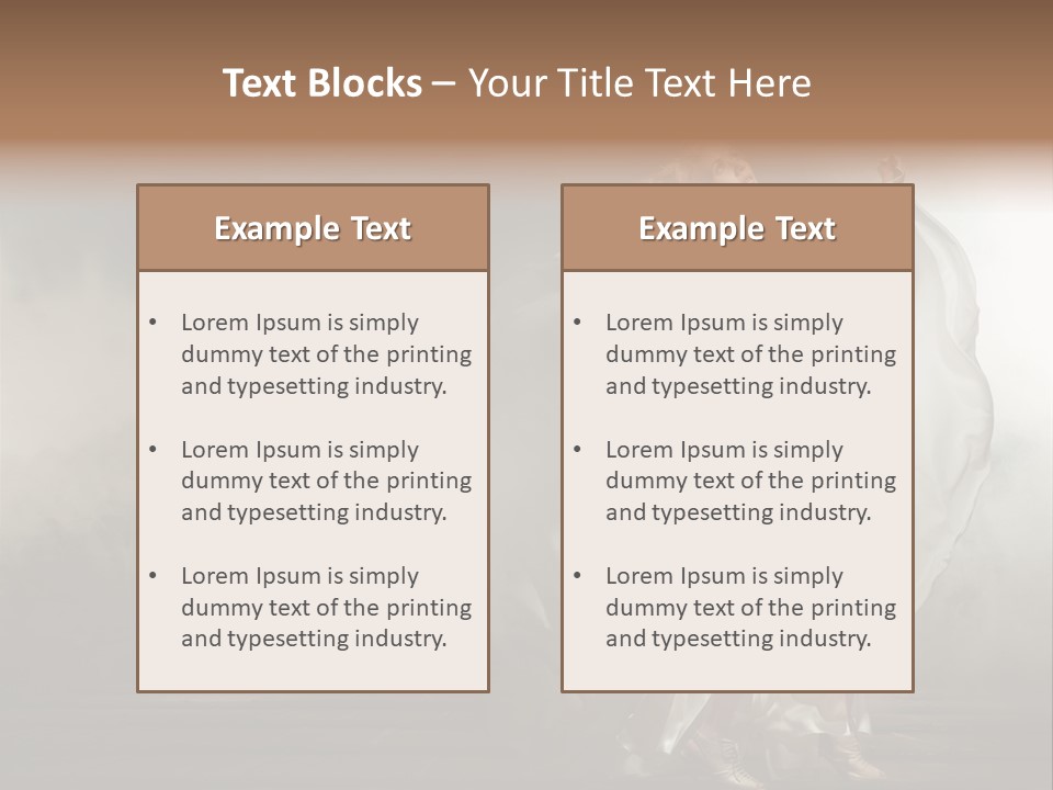 Seated Wedding Trendy PowerPoint Template