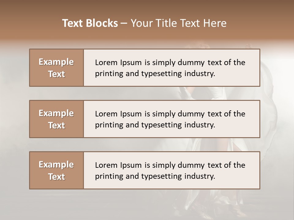 Seated Wedding Trendy PowerPoint Template