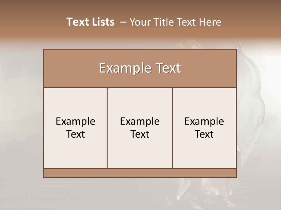 Seated Wedding Trendy PowerPoint Template