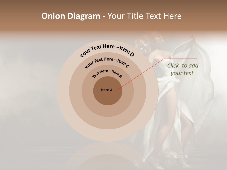 Seated Wedding Trendy PowerPoint Template