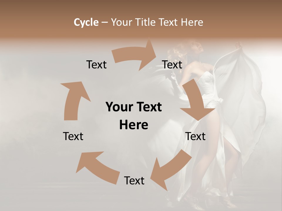 Seated Wedding Trendy PowerPoint Template