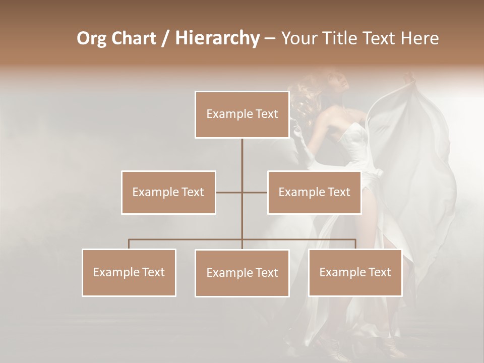 Seated Wedding Trendy PowerPoint Template