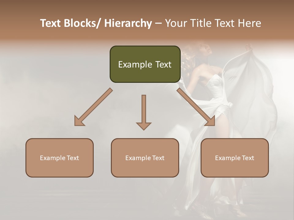 Seated Wedding Trendy PowerPoint Template