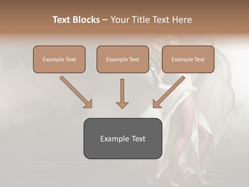 Seated Wedding Trendy PowerPoint Template