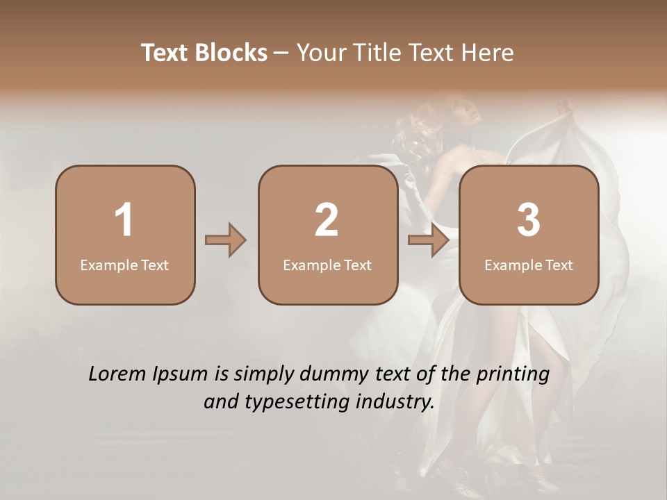 Seated Wedding Trendy PowerPoint Template